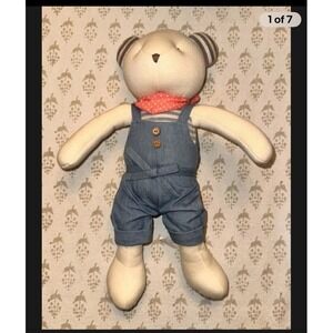 Absorba Paris Plush Bundle Premium Infant Toys Bear Mouse & Sensory Mobile 2014